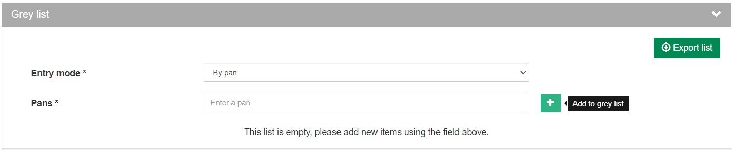 image showing the data field to be entered