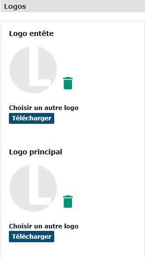 Image montrant la zone de logos