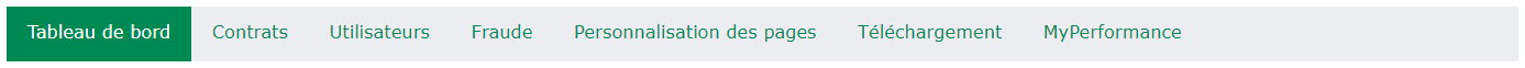 tableau de bord, utilisateurs, gestion des transactions et téléchargement